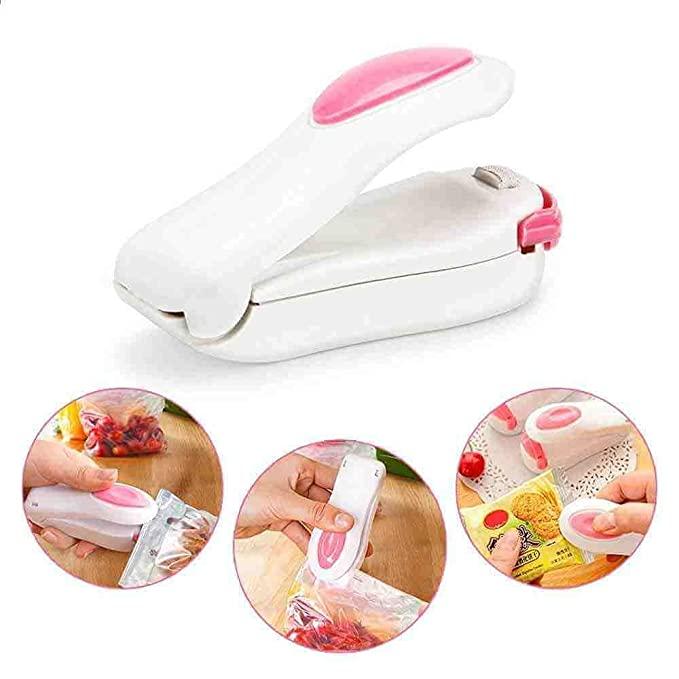 Smart Bag Sealer Heat Seal, Portable Mini Sealing Machine for Food Storage, Food Sealer Handheld for Vacuum Sealer Bags, Plastic Bags, Snack Bags, Chip Bags