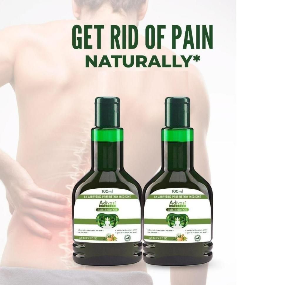 Adivasi Ayurveda Pain Relief Oil 100ml (Pack of 2)