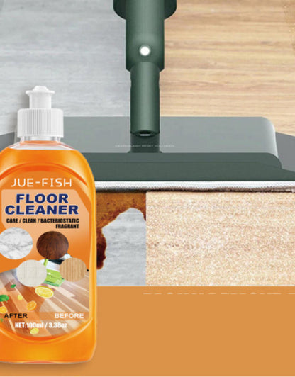 Jue-fish Hard Wood Floor Cleaner Natural Fragrance Clean Floor Machine Non-harmful Floor Cleaning Liquid (Pack of 2)